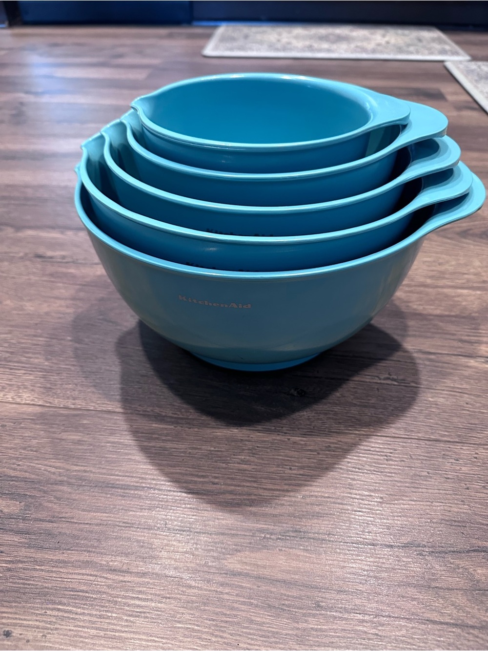 KitchenAid Aqua Blue Nesting Mixing Bowl Set